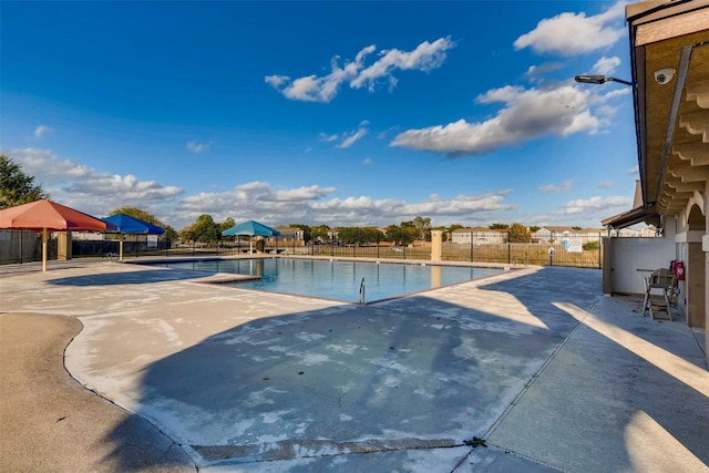 view of pool with a patio