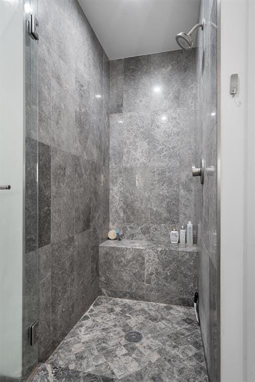 bathroom with walk in shower