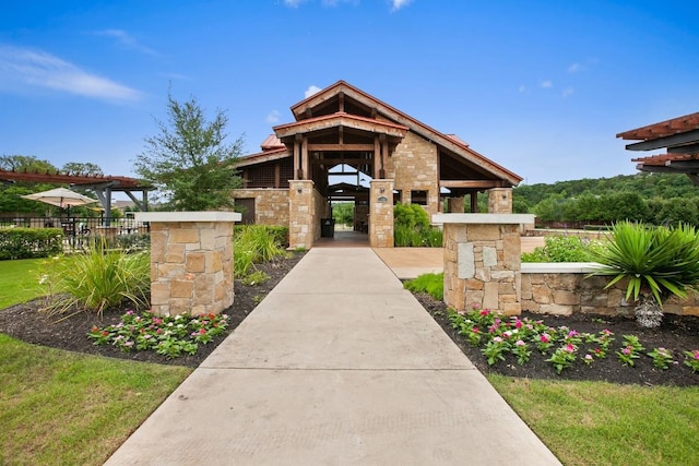 view of front of home