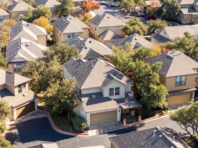 bird's eye view featuring a residential view