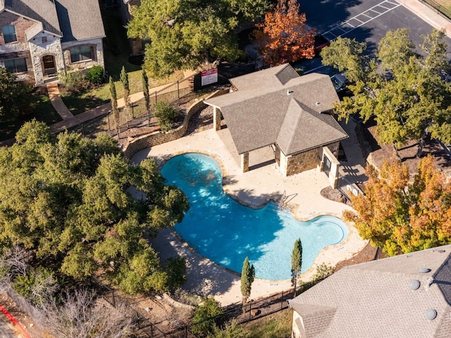 birds eye view of property