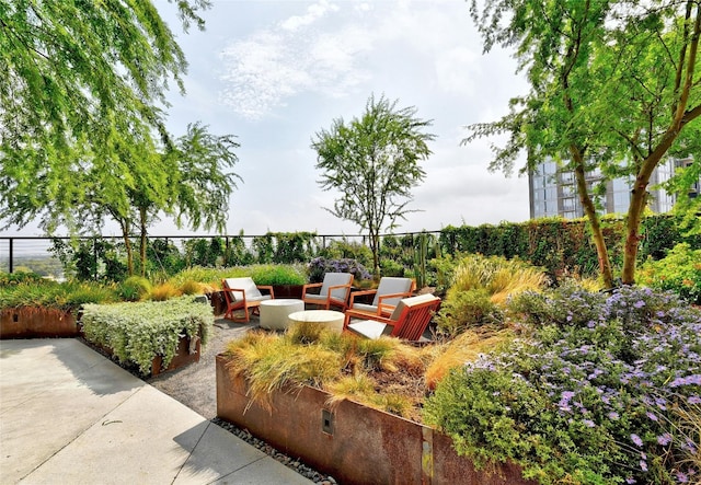 70 Rainey St Unit 1306, Austin, TX 78701 - view of patio / terrace with an outdoor living space