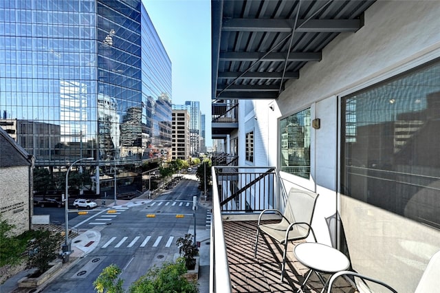 view of balcony