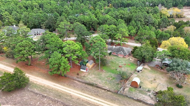 228 Old Firetower Rd, Bastrop, TX 78602 - aerial view of property and surrounding area featuring a forest