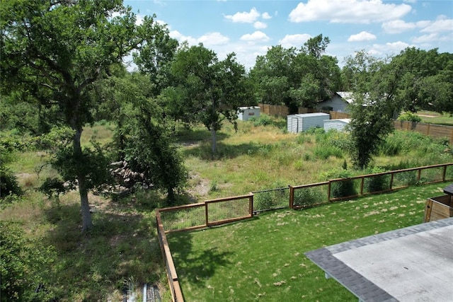 view of yard with a patio area