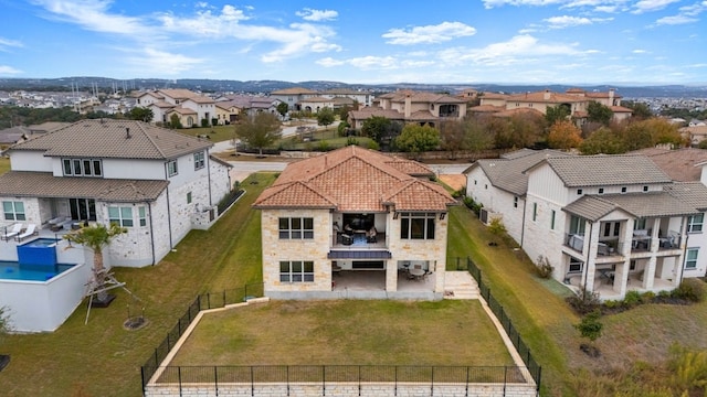 203 Serene Hilltop Cir, Lakeway, TX 78738 - aerial perspective of suburban area