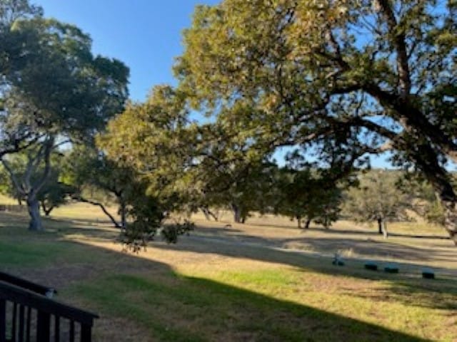 view of yard with a rural view