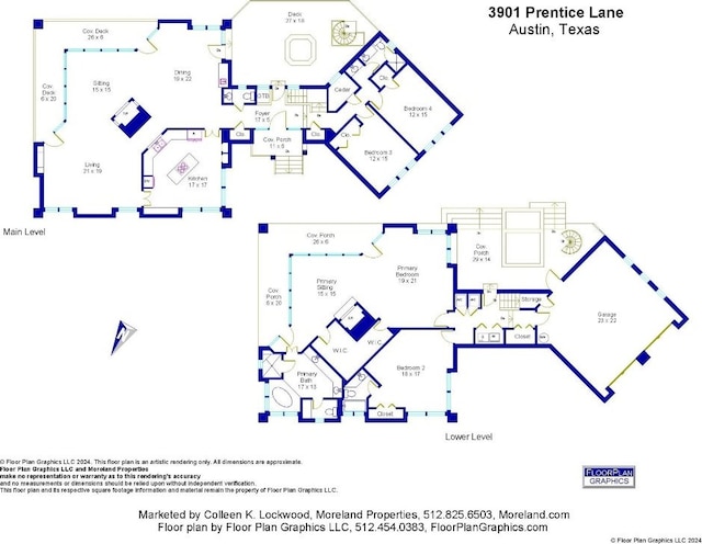 3901 Prentice Ln, Austin, TX 78746 - view of property floor plan