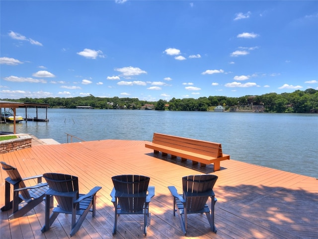 3901 Prentice Ln, Austin, TX 78746 - dock area with a water view