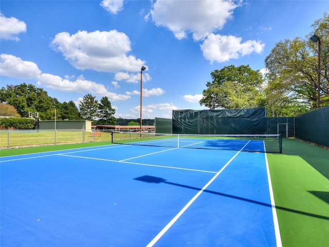 3901 Prentice Ln, Austin, TX 78746 - view of tennis court featuring community basketball court