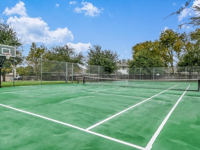 view of tennis court