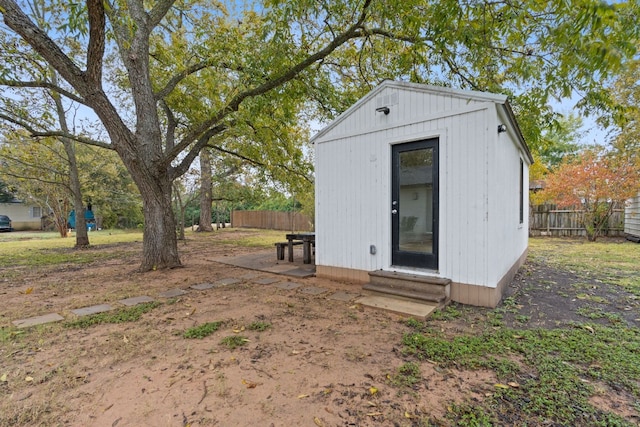 view of outdoor structure