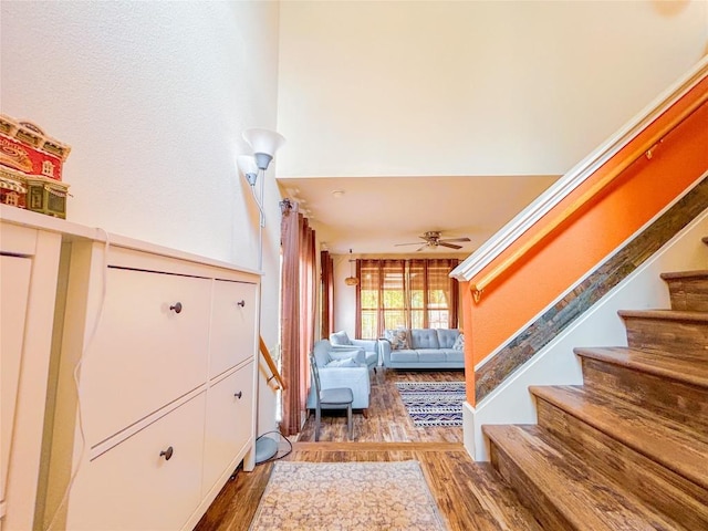 interior space featuring dark hardwood / wood-style floors