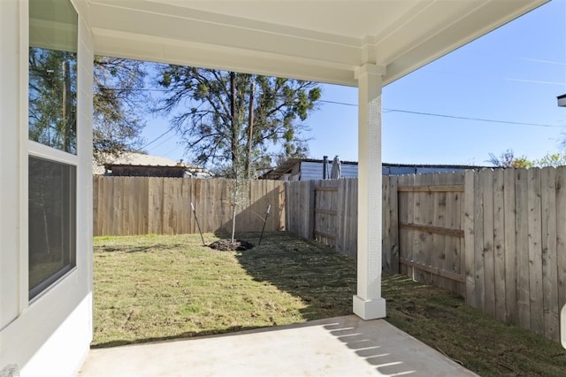 113 Wagon Spoke Way, Liberty Hill, TX 78642 - fenced backyard with a patio