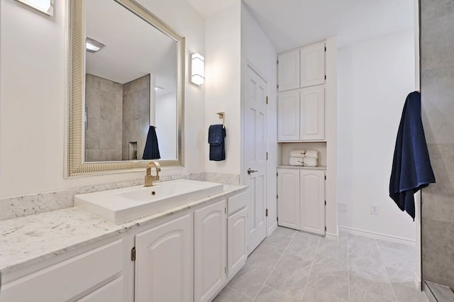 bathroom with vanity