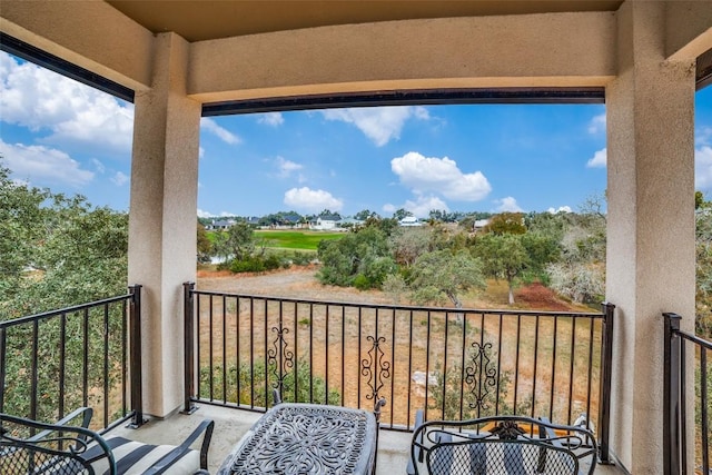 view of balcony