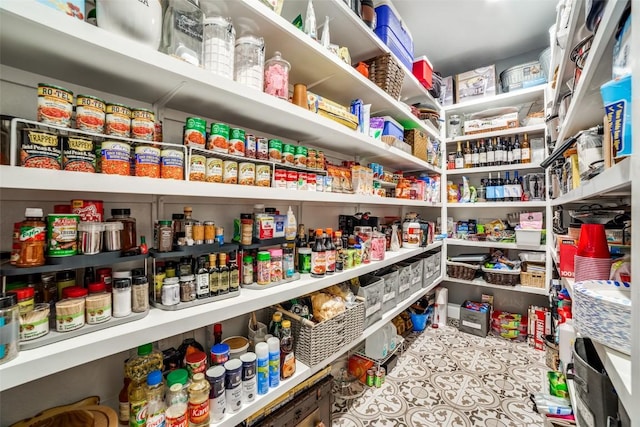 view of pantry