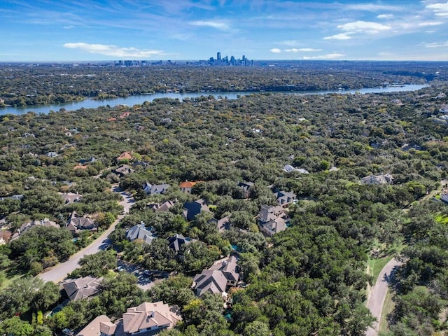 3001 Pescadero Cv, Austin, TX 78746 - drone / aerial view with a water view