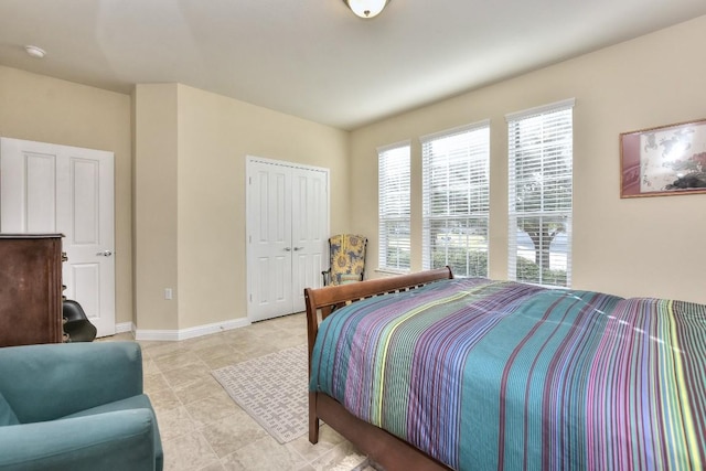 bedroom with a closet