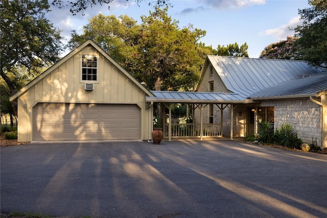 view of modern farmhouse