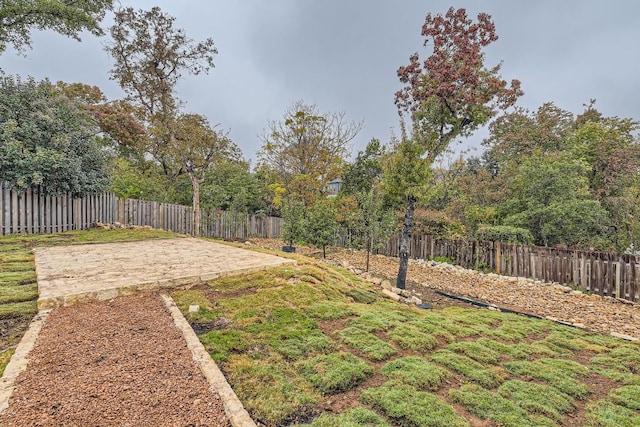 205 Vitex Dr, Lakeway, TX 78734 - fenced backyard featuring a patio