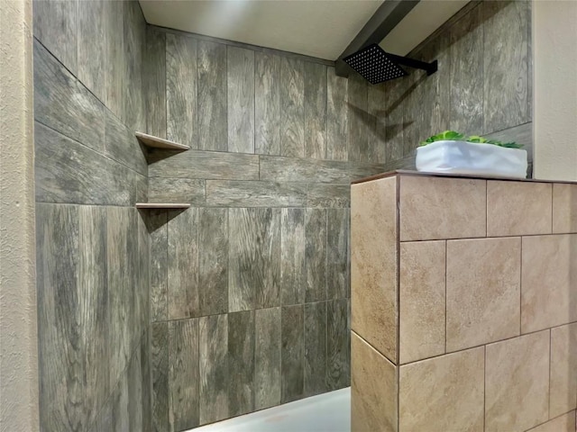 1342 Moose Trl, Kingsland, TX 78639 - bathroom featuring a tile shower