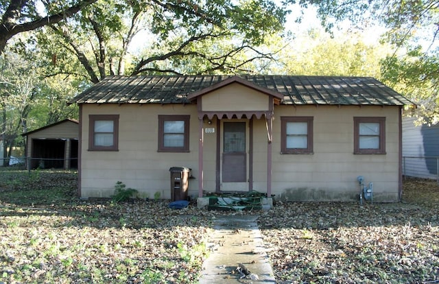 view of bungalow-style home