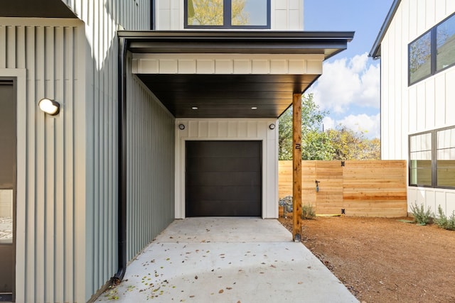 garage featuring a carport