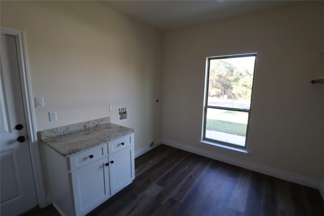 washroom featuring dark hardwood / wood-style flooring