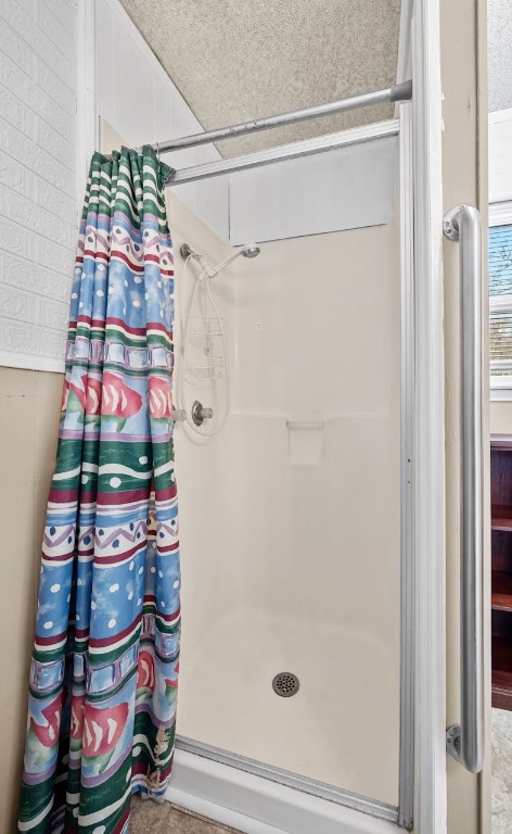 bathroom with walk in shower