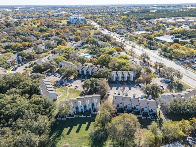 drone / aerial view featuring a residential view