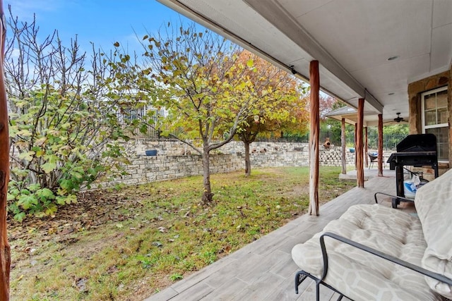 view of patio / terrace with grilling area