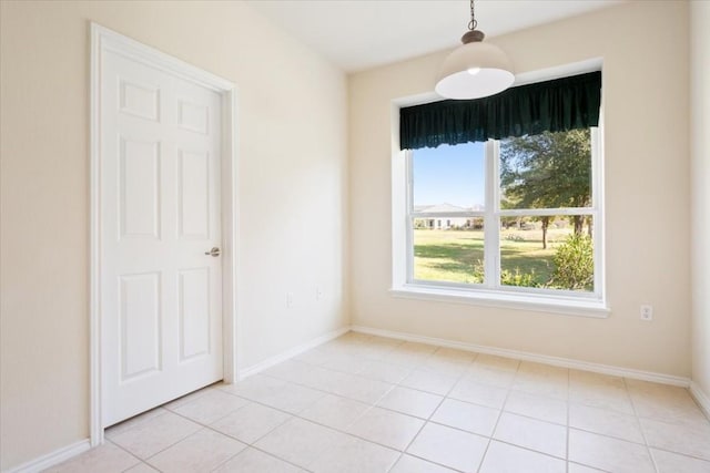 view of tiled empty room