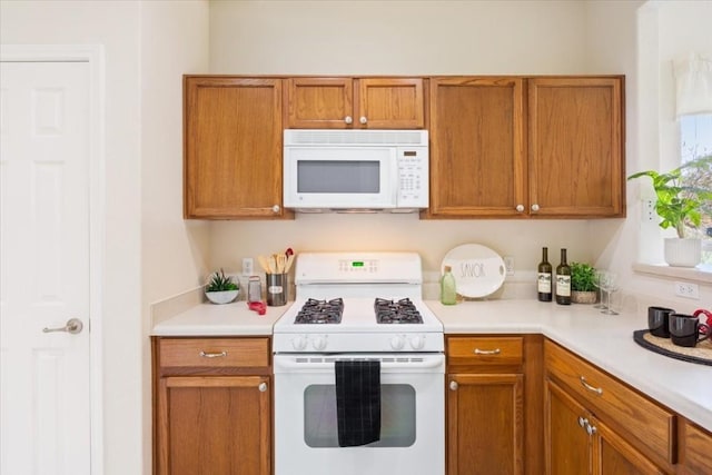 kitchen with white appliances