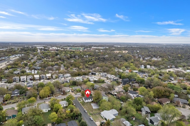 1718 Adina St, Austin, TX 78721 - aerial view of property's location with nearby suburban area