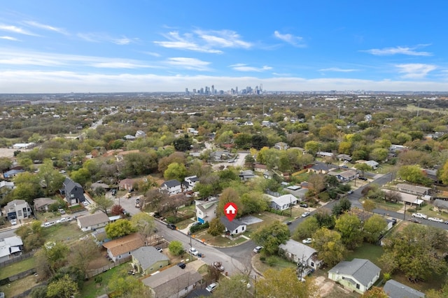 1718 Adina St, Austin, TX 78721 - aerial view of property's location featuring nearby suburban area