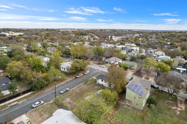 1718 Adina St, Austin, TX 78721 - aerial overview of property's location with nearby suburban area