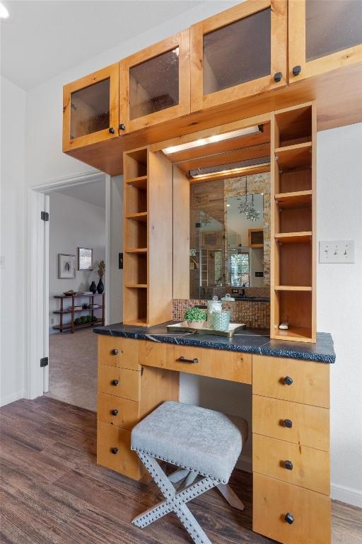 interior space featuring hardwood / wood-style floors