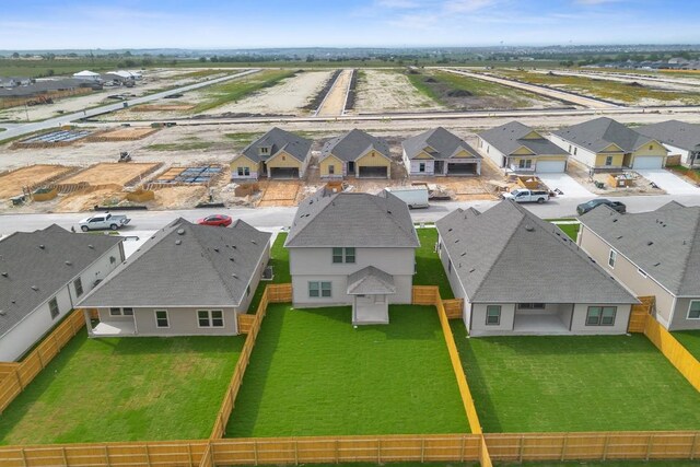 aerial perspective of suburban area