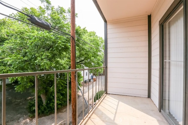 view of balcony