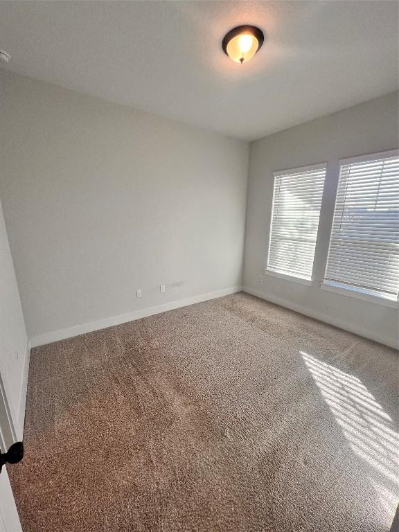 unfurnished room with carpet flooring