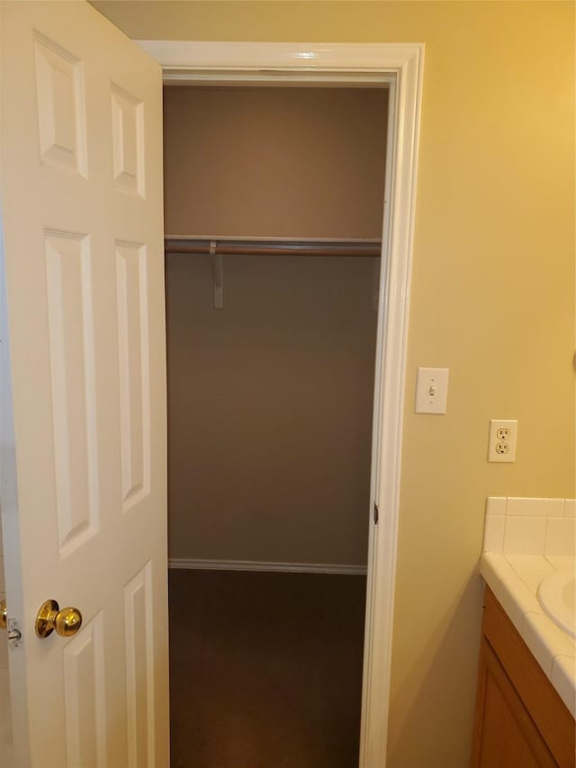 view of closet