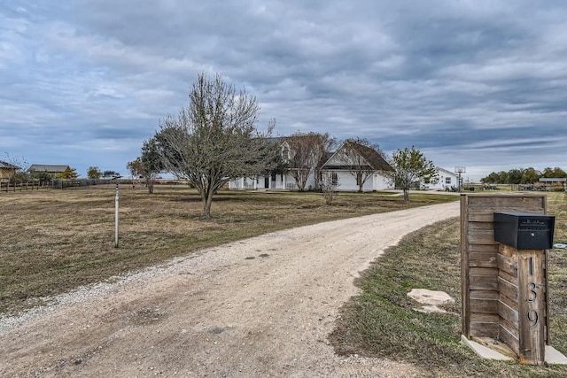 view of road