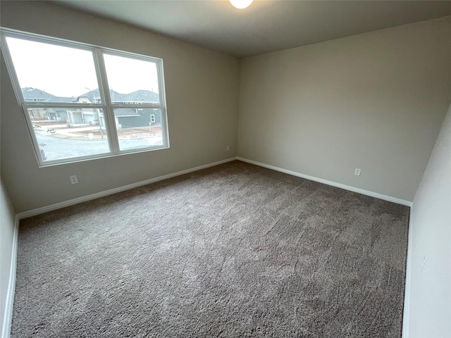 unfurnished room with carpet floors