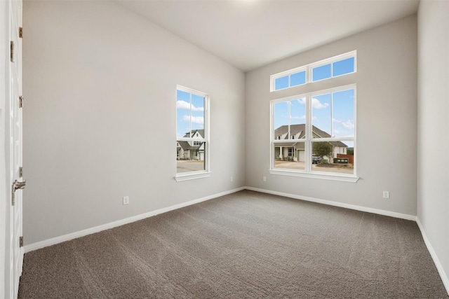 view of carpeted empty room