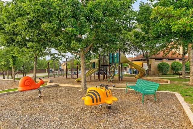 view of play area