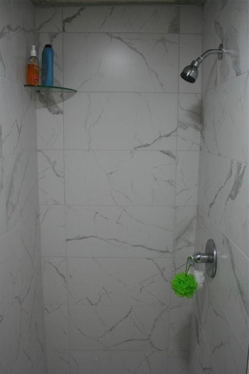 room details featuring tiled shower