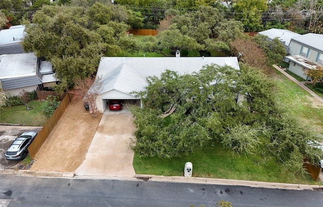 birds eye view of property