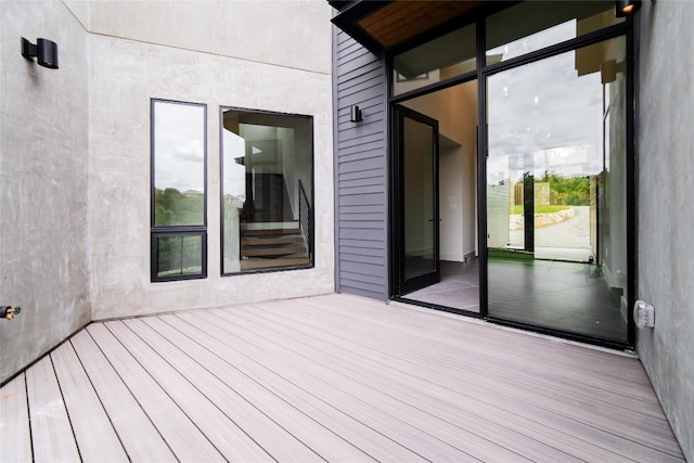 view of wooden terrace