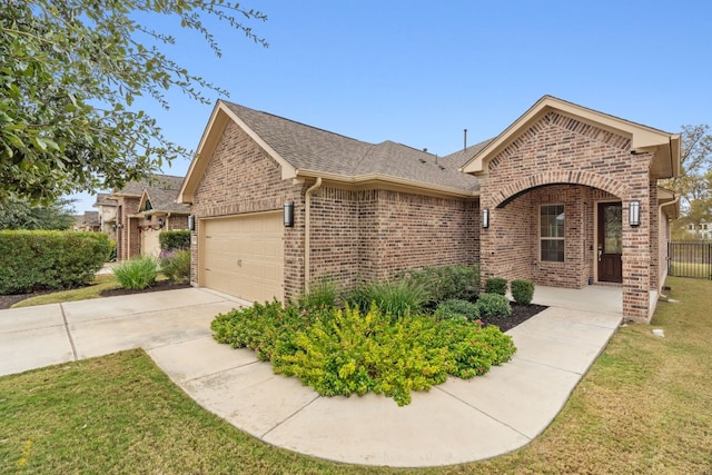 view of front of home featuring a garage